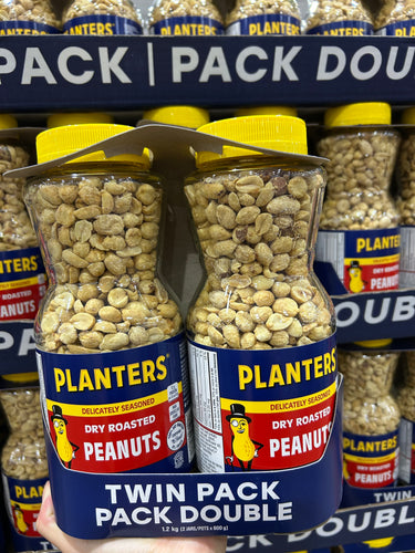 Planters Dry Roasted Peanuts - 2 x 600 Grams